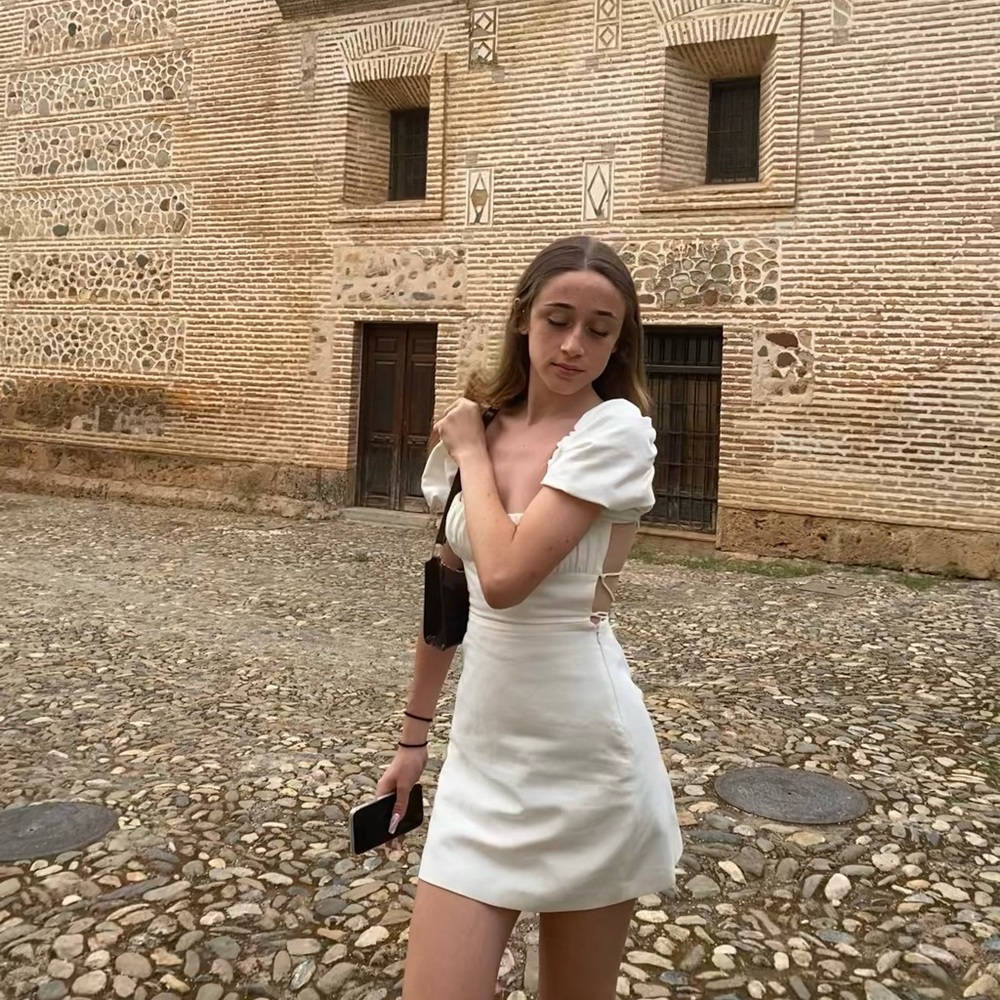 Short Sumer white dress